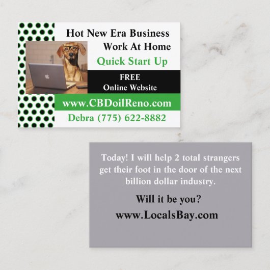 CBD 2 mit Seiten versehen Visitenkarte (Vorne/Hinten)