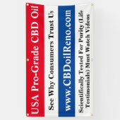 CBD-Öleinzelhändler Banner (Vertikal)