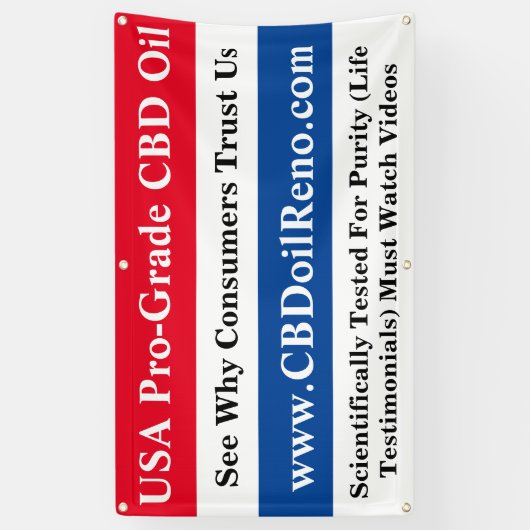 CBD-Öleinzelhändler Banner (Vertikal)