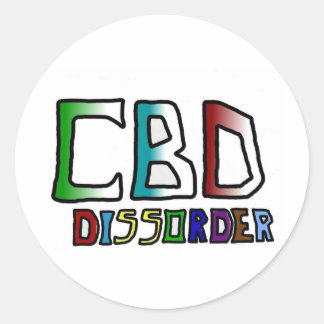 CBD-Störung Runder Aufkleber