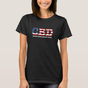 Cbd US-Flagge Cbd machen Menschen gesund Ag T-Shirt