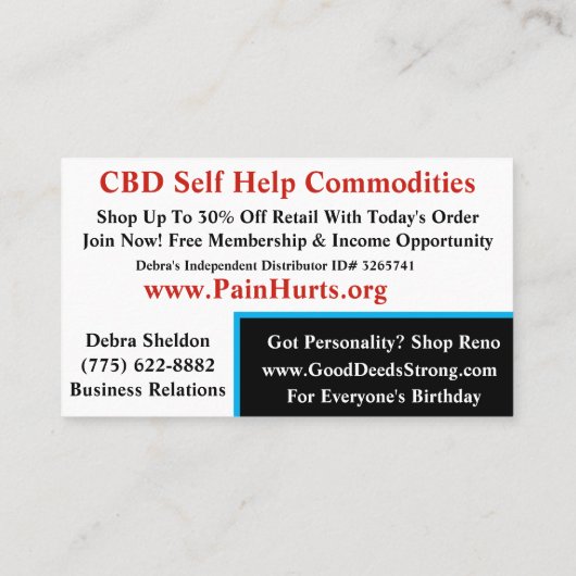 CBD VISITENKARTE (Rückseite)