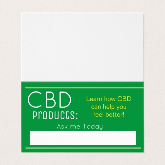 cbd Visitenkarten (Außenseite Aufgefaltet)