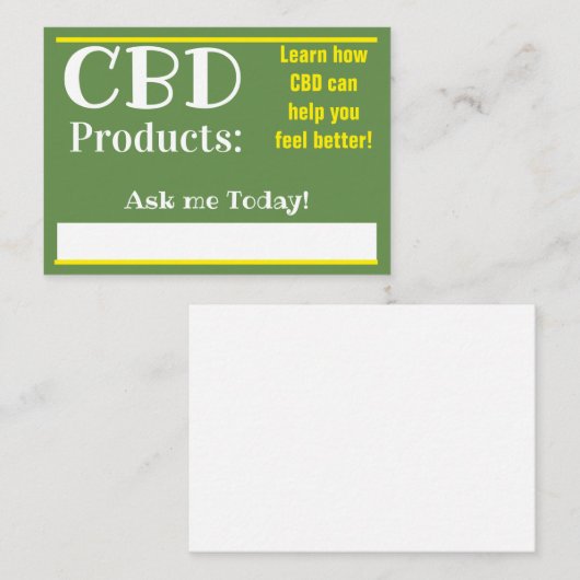 cbd Visitenkarten Visitenkarte (Vorne/Hinten)