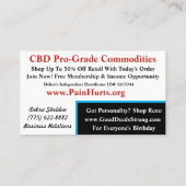 CBDA Visitenkarten Visitenkarte (Rückseite)