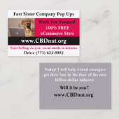 CBDnut.org-FirmenPop Ups Visitenkarte (Vorne/Hinten)