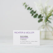 CBDO dezent floral Visitenkarte (Stehend Vorderseite)