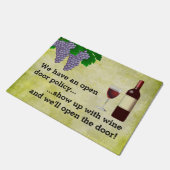 CBendel lustige Wein-Liebhaber-Tür-Politik Fußmatte (Schrägansicht)