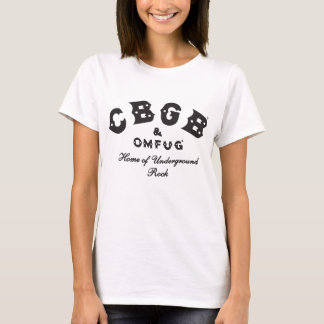 Cbgb Omfug Raglan-Punkfelsen-CBS-Untergrund Baseba T-Shirt