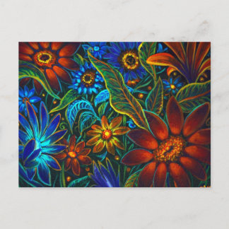 CBjork Avatar Floral Design Postkarte
