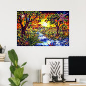 CBjork, BDazzled River Poster (Heimbüro)