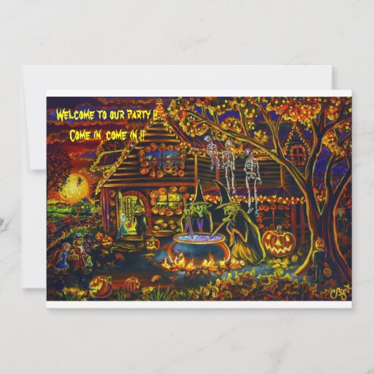 CBjork, Halloween Rotzunge Party Einladungen (Vorderseite)