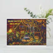 CBjork, Halloween Rotzunge Party Einladungen (Stehend Vorderseite)