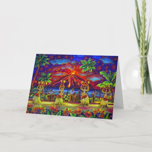 CBjork Hawaiian Luau Greeting Cards Karte (Vorderseite)