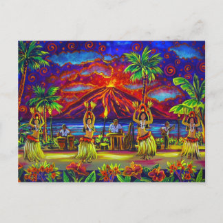 CBjork Hawaiian Luau Post Cards Postkarte