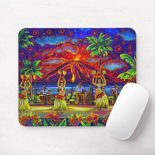 CBjork hawaiische Luau Mausunterlage Mousepad (Mit Mouse)