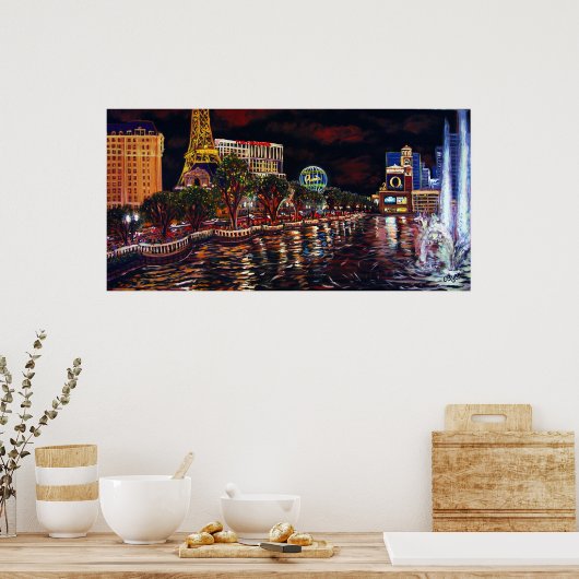 CBjork Las Vegas Wassershow Poster (Küche)