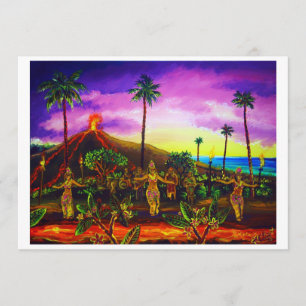 CBjork Lava Luau Einladung