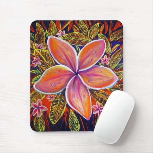 CBjork rosa Plumeria mousepad (Mit Mouse)