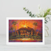 CBjork Tiki Luau Einladungen (Stehend Vorderseite)