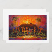 CBjork Tiki Luau Einladungen (Vorne/Hinten)