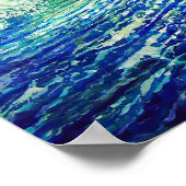 CBjork Welle von Fischplakat drucken Poster (Ecke)