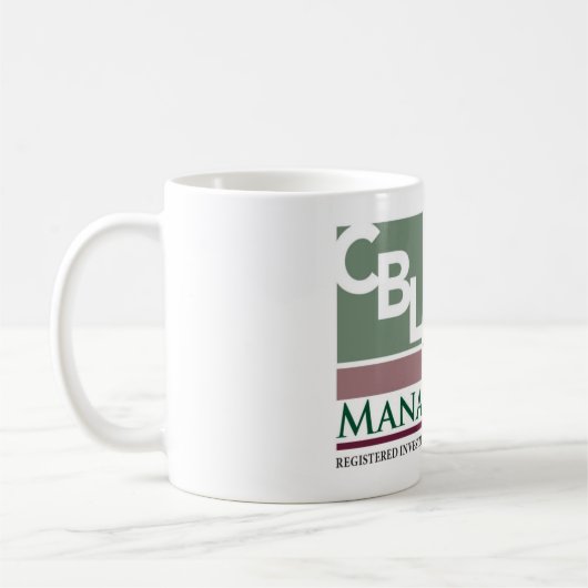 CBL Reichtums-Managementlogo-Tasse Kaffeetasse (Links)