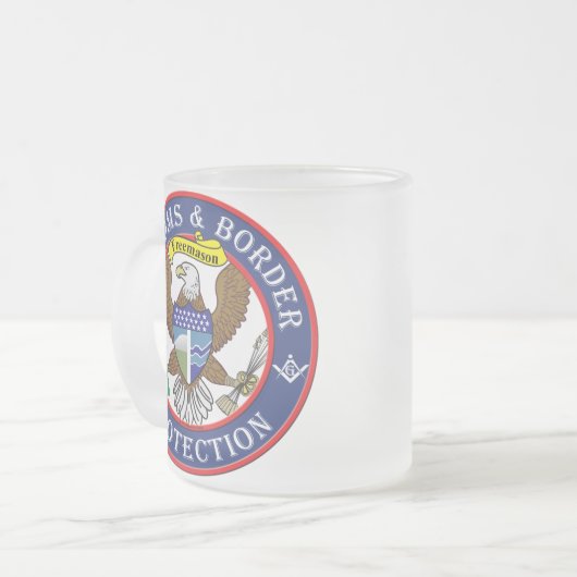 CBP EAGLE SCHILD MATTGLASTASSE (Vorderseite Links)