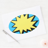 CBPG COMICBOOK POW BANG ACTION GRAPHIC SHARP OUTBU OVALER AUFKLEBER (Umschlag)