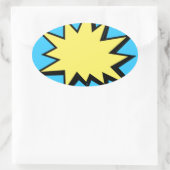 CBPG COMICBOOK POW BANG ACTION GRAPHIC SHARP OUTBU OVALER AUFKLEBER (Tasche)
