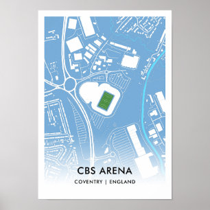 CBS Arena Poster - Zuhause von Coventry City FC, E