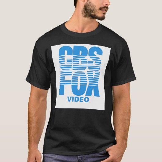 CBS FOX VIDEO VHS Logo Angepasster T - Shirt (Vorderseite)