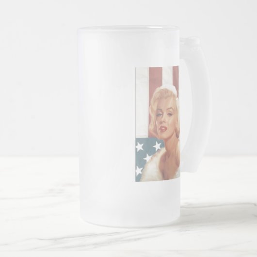 CC15 Marilyn Flagge ZAZZ Mattglas Bierglas (VorderseiteRechts)