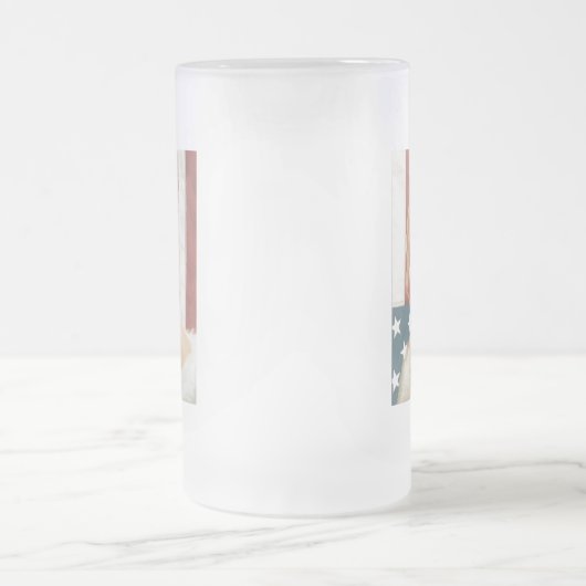 CC15 Marilyn Flagge ZAZZ Mattglas Bierglas (Mittel)