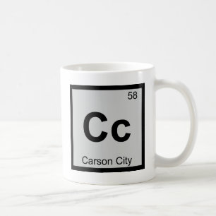 Cc - Carson City Nevada Chemistry Periodic Table Kaffeetasse