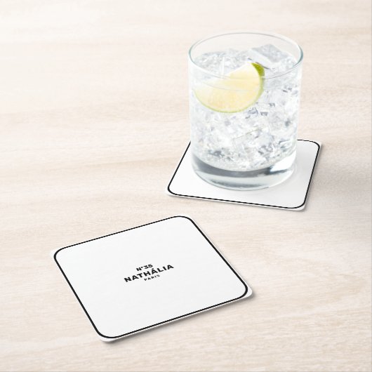 CC (Chic & Classic) Rechteckiger Pappuntersetzer (Vor Ort)