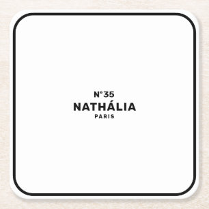 CC (Chic & Classic) Rechteckiger Pappuntersetzer