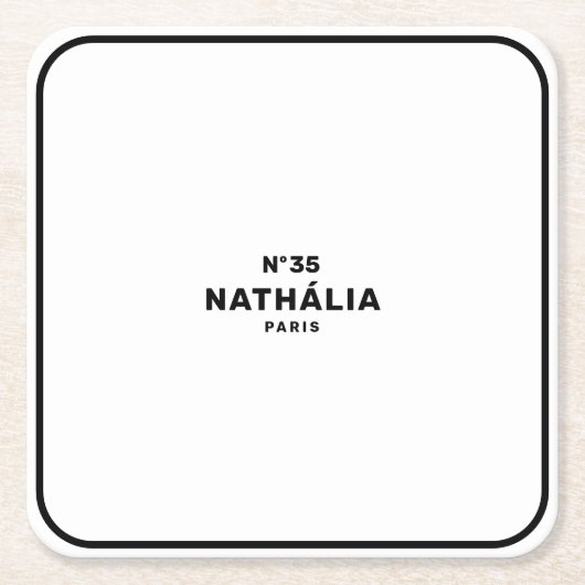 CC (Chic & Classic) Rechteckiger Pappuntersetzer (Vorderseite)