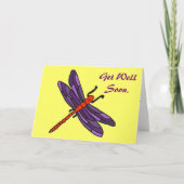 CC- Dragonfly Art Get Well Soon Card Karte (Vorderseite)