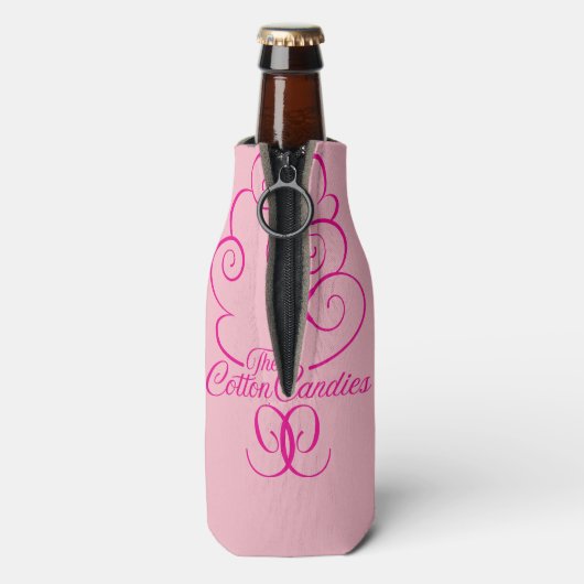 CC-Logo rosa Flaschenkühler (Flasche Rückseite)