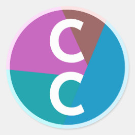 CC Logo Runder Aufkleber