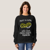 CC Runner Geschenk nur ein Mädchen, die Liebe Cros Sweatshirt (Vorne ganz)