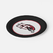 CC Thunderbird-Logo Pappteller (Schrägansicht)