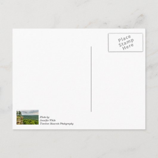 CCC Overlook Petit Jean Postcard Postkarte (Rückseite)