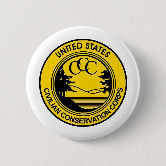 Ccc-Zivilerhaltungs-Korps Gedenk Button (Vorderseite)