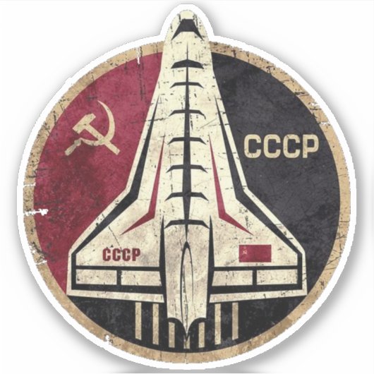 CCCP Buran Aufkleber (Vorderseite)