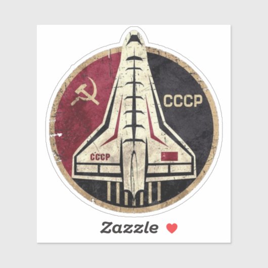 CCCP Buran Aufkleber (Blatt)