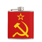 CCCP - Die Sowjetunions-Flagge Flachmann (Vorderseite)