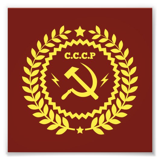 CCCP Hamer & Sickle Emblem Kodak Foto Paper (Vorne)