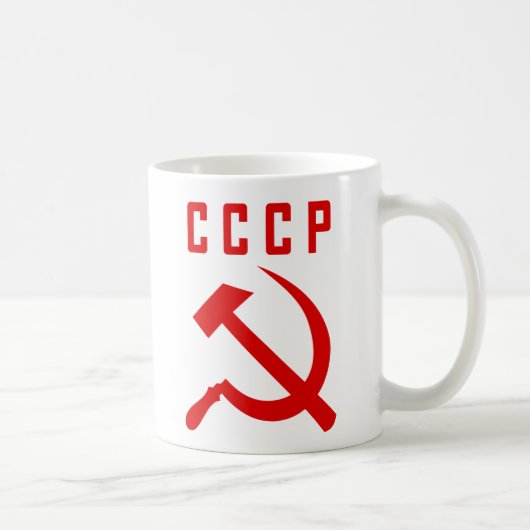 CCCP Hammer u. Sichel-Tasse Kaffeetasse (Rechts)